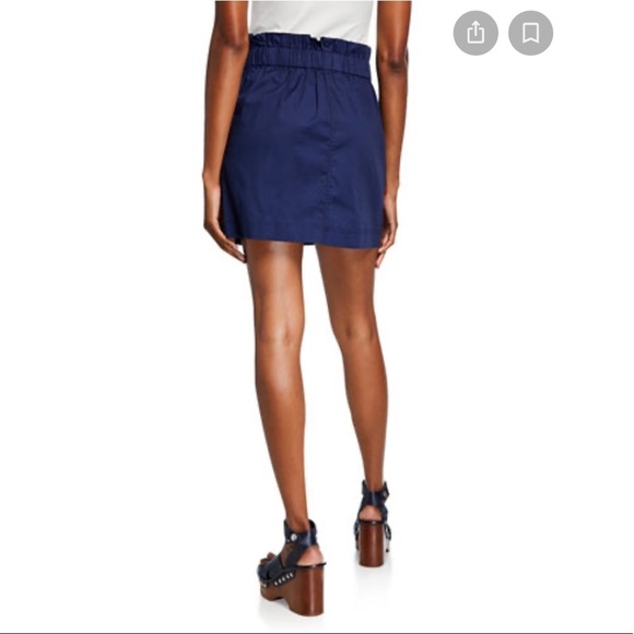 Laundry by Shelli Segal | Poplin Paperbag Skirt Lg - Picture 4 of 11